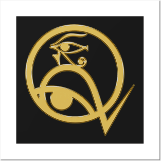Eye of Horus/Ra GOLD Posters and Art
